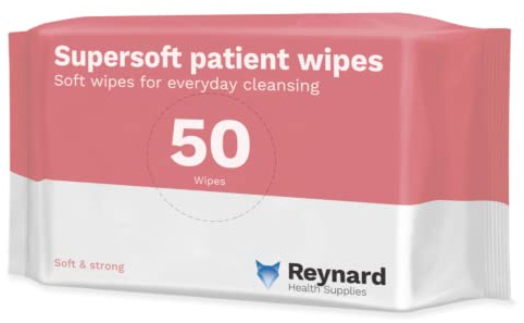 Reynard Health Supplies Super Soft Dry Wipes, White, 33x29cm