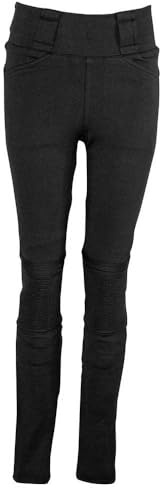 Rusty Stitches Motorcykelbyxor Claudia V2 leggings dam aramid, svart, 48