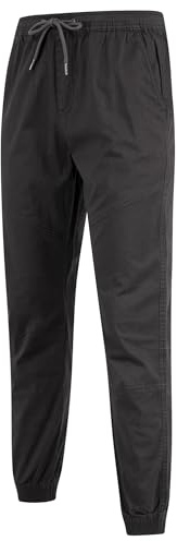 Tokyo Laundry Men's Portmany Elastic Waist Tapered Fit Stretch Cotton Chinos