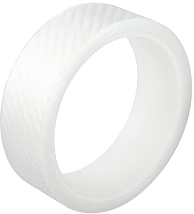X AUTOHAUX Autotür Kantenschutzfolie Transparent Selbstklebend PET | 1 Rolle, 3cm X 3 m, Kratzfest, Abriebfest, Universal, Doppelseitiges Klebeband, Acryl, Muster Kohlefaser