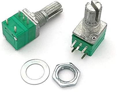 TPUOTI 5 Stück 5-polig Rv097ns Einzel-Audio-Verstärker-Potentiometer mit Schalter B1K/5K/10K/20K/50K/100K (Farbe: B100k Ohm)
