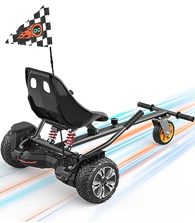 Gyroor K2 Balancing Scooter Go Kart Attachment for Kids & Adults, Adjustable Frame Length Balancing Scooter Seat Attachment for 6.5 8 10 Self Balancing Scooter