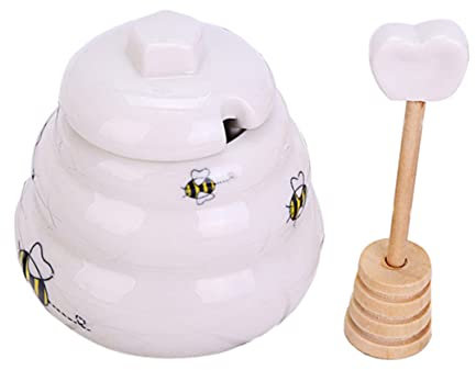 VAKUUM 5 mini barattoli di salsa di miele contenitore mini marmellata ape vestito mini miele minatura regali bottiglie di ceramica bottiglie di miele bomboniere bottiglia di miele barattolo di miele