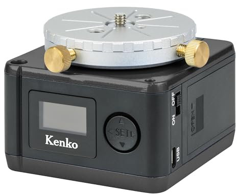 Kenko Skymemo Mini Electric Docular with Equatorial/Time Lapse Function, AA Battery Operated and Micro USB, Black, Load Capacity 5kg (Horizontal) / 2kg (Vertical) 095218 [Model :