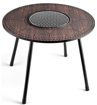 Tragbarer Holzkohlegrill,für Das Kochen Im Freien BBQ Camping Grill Kohle Kessel Grill -Schwere Runde Für Kleine Patio Hinterhof (Color : Style4)