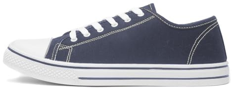 Red Fish Bowman Mens Navy Canvas - Size 7 UK - Blue