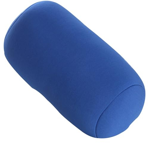 Mikroperlen-Kissen Quetschkissen mit Mikroperlen 30 x 16 cm zylinderförmiger Nacken-, Arm- und Rückenstützrollen-Rollenkissen, multifunktional für Reisen im Flugzeug, Auto, Liegestuhl, Schlafen