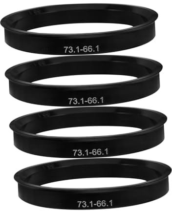 iplusmile 4 Stück Radnabenringe Kunststoff 73,1-66,1mm Zentrische Nabenringe Für Fahrzeugräder Vibrationseffekt Reduzierend Auto Ersatzteile