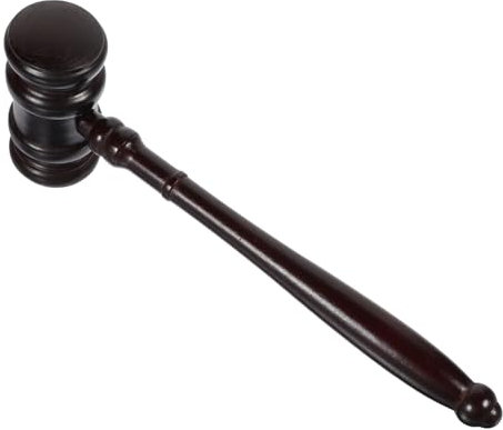 FELTECHELECTR Wooden Gavel Judge Hammer Auction Wooden Hammer for Events Miniature Court Gavel for Auctions and Ceremonies