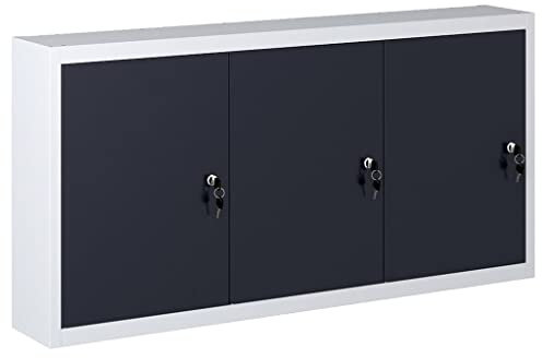 LXYZWRW Möbler select-väggmonterat verktygsskåp industriell stil metall grå och svart