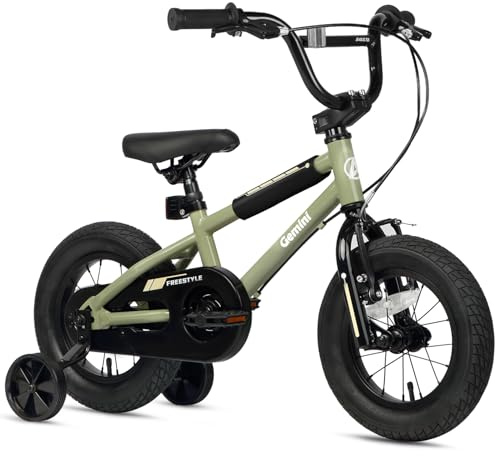AVASTA Gemini 12 14 16 18 Zoll Kinderfahrrad BMX Style Fahrrad mit Stabilisatoren & Kickstand für 2-10 Jahre alte Kleinkinder Jungen Mädchen, Mehrere Farben