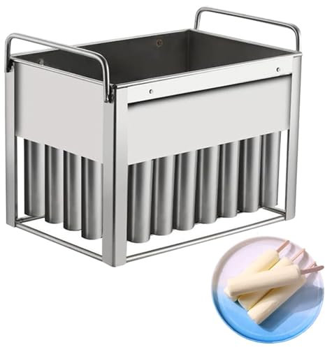 KJZHFOZ Commercial Stainless Steel Popsicles Molds, Food-grade Safe Ice Pop Molds, Reusable Metal Ice Lolly Maker Ice Cream Maker for Industrial Home
