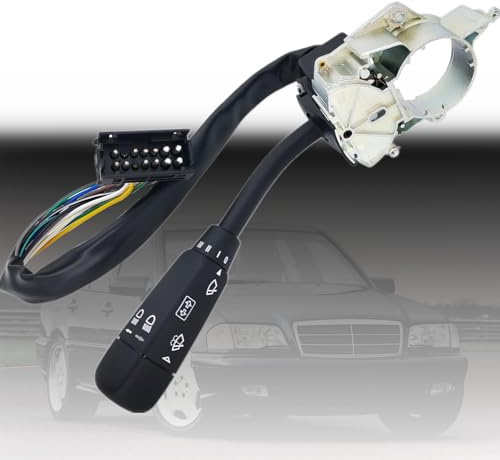 Interruptor combinado Limpiaparabrisas columna de dirección Intermitente compatible con Mercedes-Benz C Klasse W202 C200 C220 C230 C180 C250 C280 C43 C36 1995-2000 2025402144