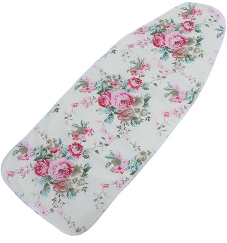 DIYEAH Copriasse da Stiro in Cotone Poliestere Copertura Totale e Design Rimovibile, Protezione Resistente al Calore per Asse da Stiro 91x31 Cm