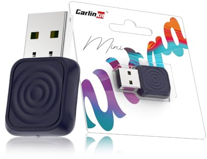 Carlinkit Mini Ultra Adapter für iPhone und AndroidWireless Konvertiert kabelgebundenes zu Wireless CarPlay und Android Auto, Plug-and-Play Setup, kompatibel mit Autos ab