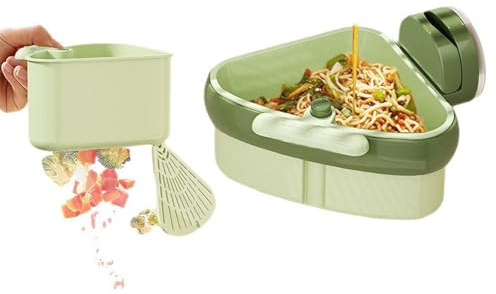 RXYNLL Sieb für Spülbecken Snap-Button Abtropfsieb SpüLbecken Sieb,Sink Strainer Basket (1, Green)