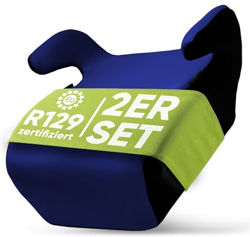 HiTS4KiDS AKRON Coti Kindersitzerhöhung 2er Set | Praktische Sitzerhöhung Auto Kinder für 126-150 cm | Geprüfter Kindersitz 15-36 kg | Komfortabel, Strapazierfähig & hygienisch waschbar