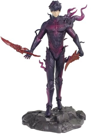 Anjinguang Sung Jin Woo Actionfigur, Anime, stehende Haltung mit Schwert, Combat Edition Sung Jin Woo Figuren, PVC-Modell, Schreibtisch, Heimdekoration, Sammlung, Geschenk, 21,5 cm