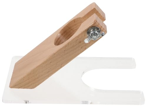 FOMIYES Soporte para Recortadora de alfombras de Madera Natural, Base Resistente y guía Profesional para Corte preciso, Kit práctico para Recortadora doméstica y Manualidades de alfombras