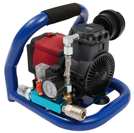 ROGONPDK Compresor de aire portátil, compresor de aire sin cable 250 l/min, compresor de aire comprimido, compresor de aire silencioso, compresor sin aceite, adecuado para clavadora neumática y