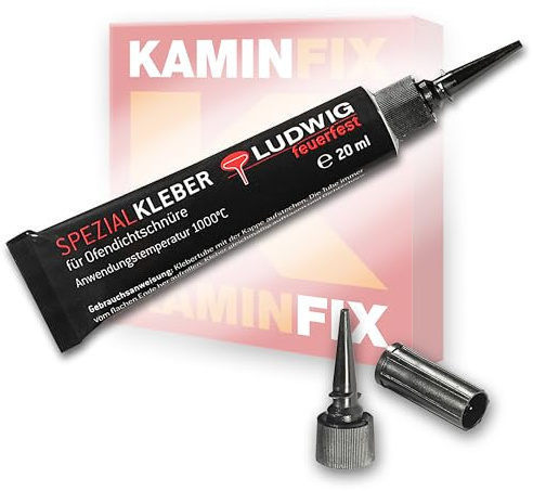 Kaminfix Schamottekleber bis 1000°C für Dichtschnur & Kaminreparatur | Präzise dosierbar, leicht zu verarbeiten und ideal für langlebige Reparaturen am Kamin.
