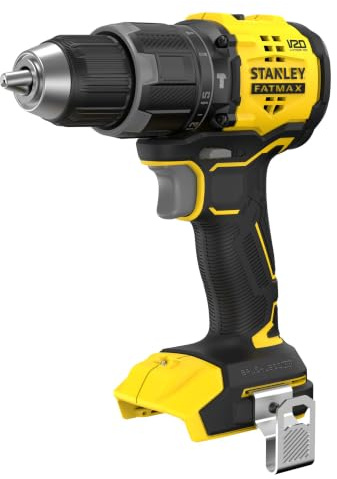 STANLEY FATMAX V20 Cordless Percussion Hammer Drill Driver, SFMCD716B-XJ | Brushless Motor Technology, 2 Gears, Without Battery and Charger, 18V