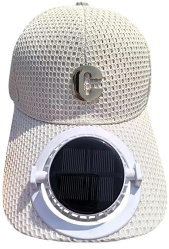 Generisch Solarbetriebene Kappe mit Ventilator für erweiterter Schirm atmungsaktives Mesh Sonnenschutz Paar-Stil Zungendesign