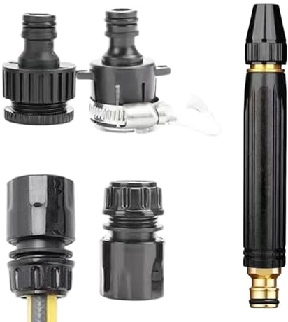 Buse de tuyau haute pression - Pistolet Booster pour lavage de voiture | Pulvérisateur électrique pour tuyau d'arrosage - Tige de nettoyage en acier inoxydable pour pelouse, terrasse,