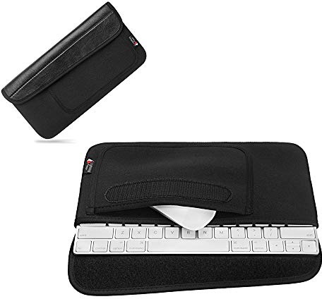 Hosoncovy Étui de transport étanche et résistant à la poussière - Étui de rangement de voyage avec support de souris - Housse de clavier pour clavier Bluetooth sans fil Apple 2 et souris