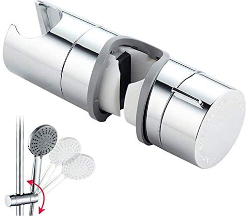 THETAG Duschkopfhalterung,Handbrause Halterung 18-25 mm Verstellbar Brausehalter Duschhalterung für Handbrause oder Duschkopf für Badezimmer, 360°Drehbar(Grau)