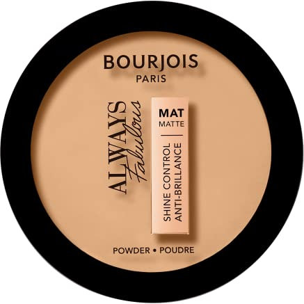 Bourjois Cipria Compatta Always Fabulous, Formula Opacizzante e Uniformante a Lunga Tenuta, 410 Golden Beige