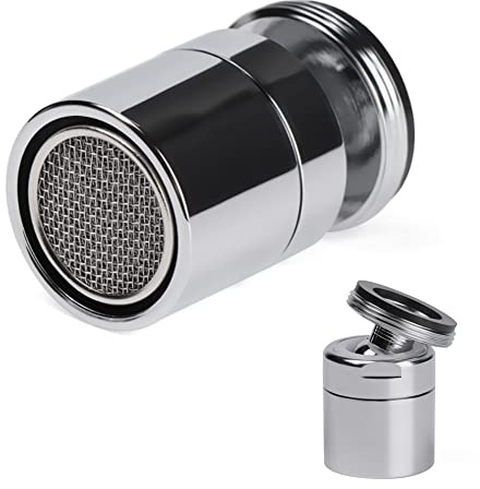 HATOOLHA® 360 Degree Swivel Faucet Aerator Filter Adapter for Kitchen Sink Tap Head Faucet Nozzle Adapters Replacement Part (Male 20mm)