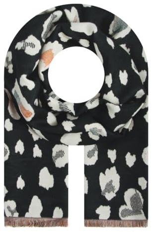 Majea Damenschal Winterschal Strickschal Damen Schal (880043) (schwarz 4)