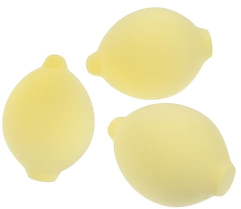 CIMAXIC 3pcs Fruit Shaped Makeup Sponge Soft Foundation for Girls Lemon Color for Liquid and Powder Application