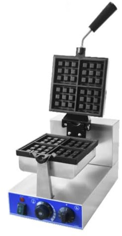 Belgian Waffle Maker Electric Waffle Machine No-Drip 360° Rotating Double-Sided Uniform Heating For Fluffy Golden Waffles Suitable For Restaurant Bakeries Snack Bar Family (Color : Square)