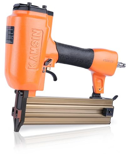 KAMSIN 16 Gauge Straight Finish Nailer, Accepts 3/4 to 2 Finish Nails, Pneumatic Finish Nail Gun with Safety Lock