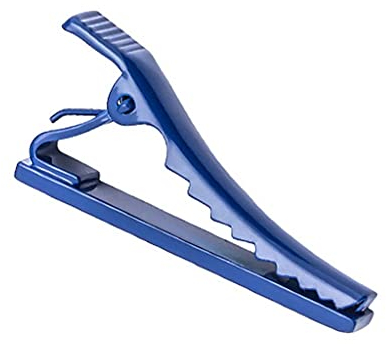 Krawattenklammern für Herren, Blau Metall Kragenclip Herren Business Casual Krawattennadel Krawattenklammer Herrenbekleidung Dekoration Zubehör Stangenclips Pinch Hochzeit Business