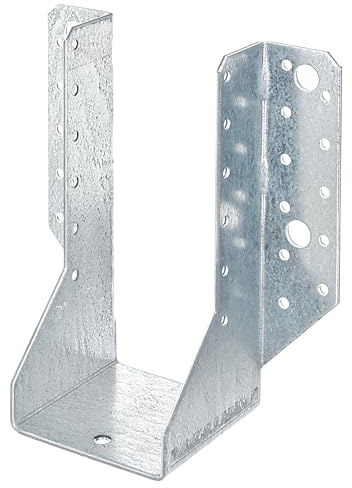 Alberts 865597 Soporte en U, Tipo A, Galvanizado Sendzimir, 70 x 155 mm, Juego de 25