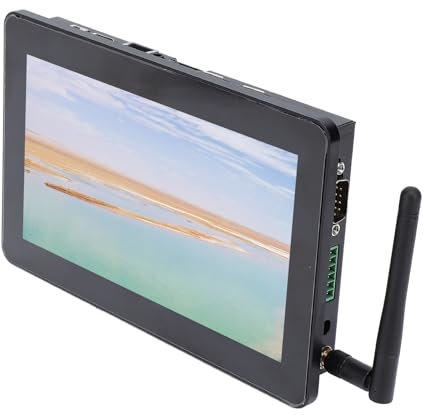 Panel PC Industriale da 7 Pollici, Touch Screen Capacitivo, RS232, Ethernet, Computer Desktop Tutto in con Tocco per, Wireless Fidelity, Interconnessione (Spina europea)