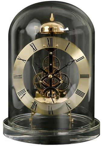 THYXGS Mechanical Transparent Desk Clocks, Retro Table Clocks, Quartz Transparent Desk Clock, Transparent Acrylic Base, Hourly Time, for Christmas and Gift(battery Not Included)