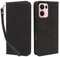 KQXG Case for Oppo Reno 13 Pro 5G - Premium Synthetic Leather Wallet Cover, Magnetic Flip Card Slots, Foldable Kickstand, Shockproof Protection -Black