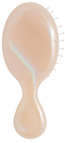 Mini-Entwirrbürste Wet Brush Reise-Haarbürste zum Entknoten, ultraweiche IntelliFlex-Borsten, schmerzfrei, für alle Haartypen, limitierte Auflage, Creme (Iridescence Icon)