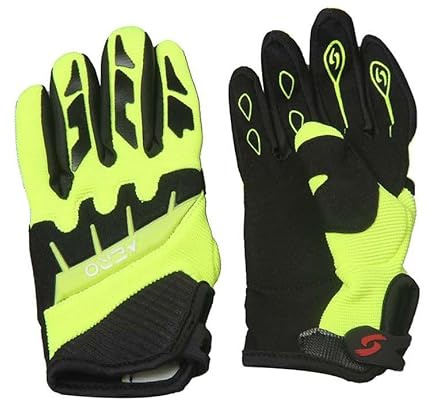 Mud Defeater Motor Kinder Handschuhe Motocross Motorrad Downhill Bike MTB Mountainbike AERO gelb (S)
