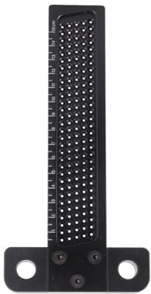 T Type Ruler Hole Scribing Aluminum Alloy Woodworking Marking Measuring Hand Tool Precise Durable Multi Function Marking Ruler for Woodworking Construction Decoration