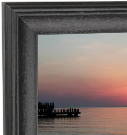 21x27 inch Picture Frame Solid Wood Black,Suitable for Panoramic Photo Frame, Posters,Painting,Group Photo,Puzzle (A23B2127)