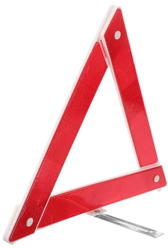 Parliky Triangolo Auto Emergenza Riflettente Pieghevole Compatto in Plastica Resistente per Segnalazione e Sicurezza Veicolare