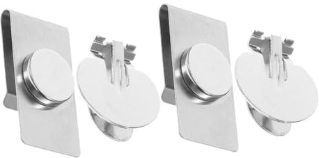 Uonlytech 2 Paare Magnetische Unsichtbare Krawattenklammer Edelstahl Stabiler Magnetischer Kragen Pin Eleganter Krawattenhalter für Herren Verhindert Falten und Verrutschen Diskret und