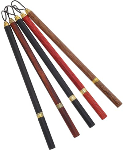 GARIOUANS Tintenlose Holzstifte 5 Stück, 18cm mit Graphitminen | Wiederverwendbare Schreibstifte in Natürlicher Optik, für Schule, Büro und Zeichnen