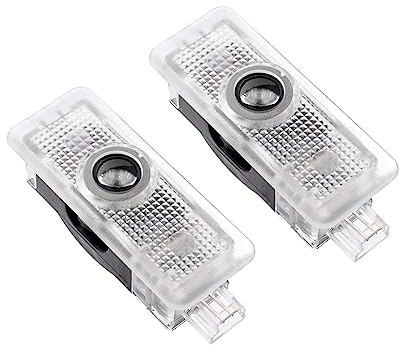 2 Stück LED Einstiegsbeleuchtung Türlicht kompatibel mit Mercedes, Nicht Verblassend Willkommenslicht Laser Logo Projektor (MB Stern + Schriftzug, CLA C117/CLS C218/Coupe C205 C207)