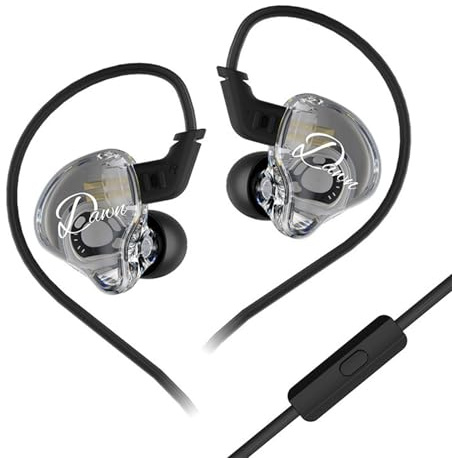 YCHUCH Auricolari dinamici con porta da 3,5 mm ad alta sensibilità, compatibili con smartphone, computer e dispositivi di gioco in ear